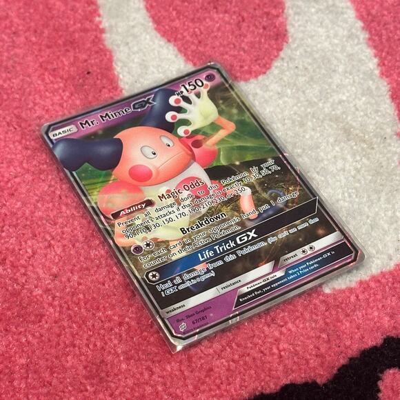 Mr. Mime GX 67 – Pokémon TCG Team Up – As Pictured - Picture 1 of 6